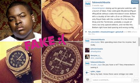 fake watch busta instagram|Instagram account busts rappers wearing fake designer watches.